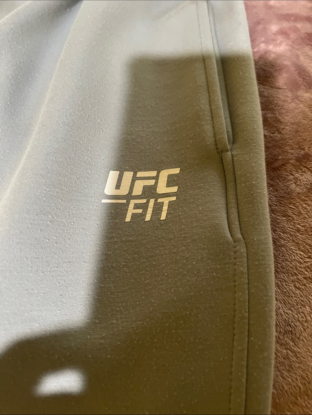 UFC Fit Men's Light Gray Jogger Sweatpants - Picture 3 of 5